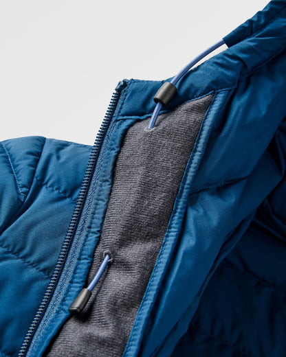 Northstar Down Recycled Jacket - Retro Blue/Tidal Blue - Flatlay