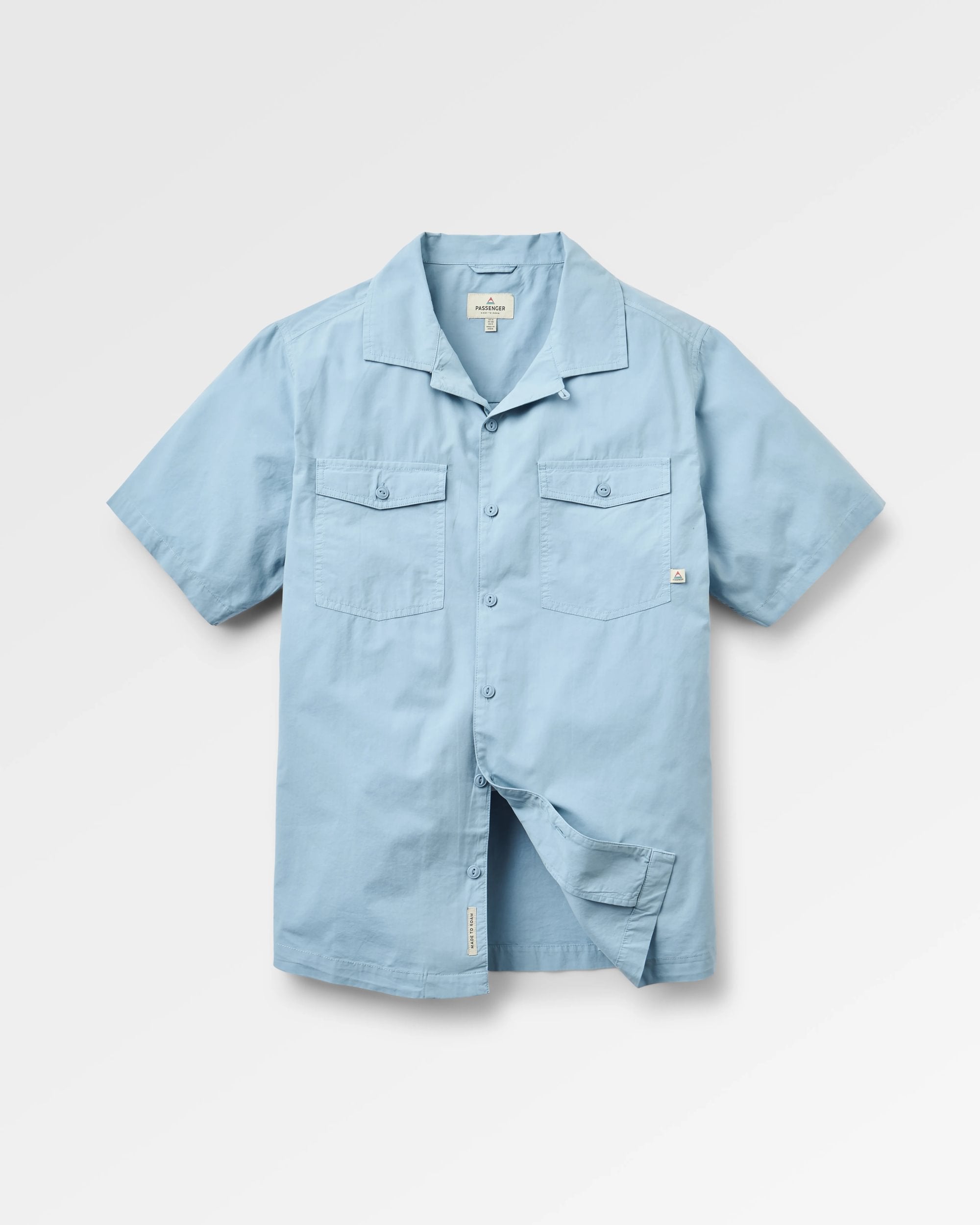 Acreage Shirt - Faded Denim - Flatlay