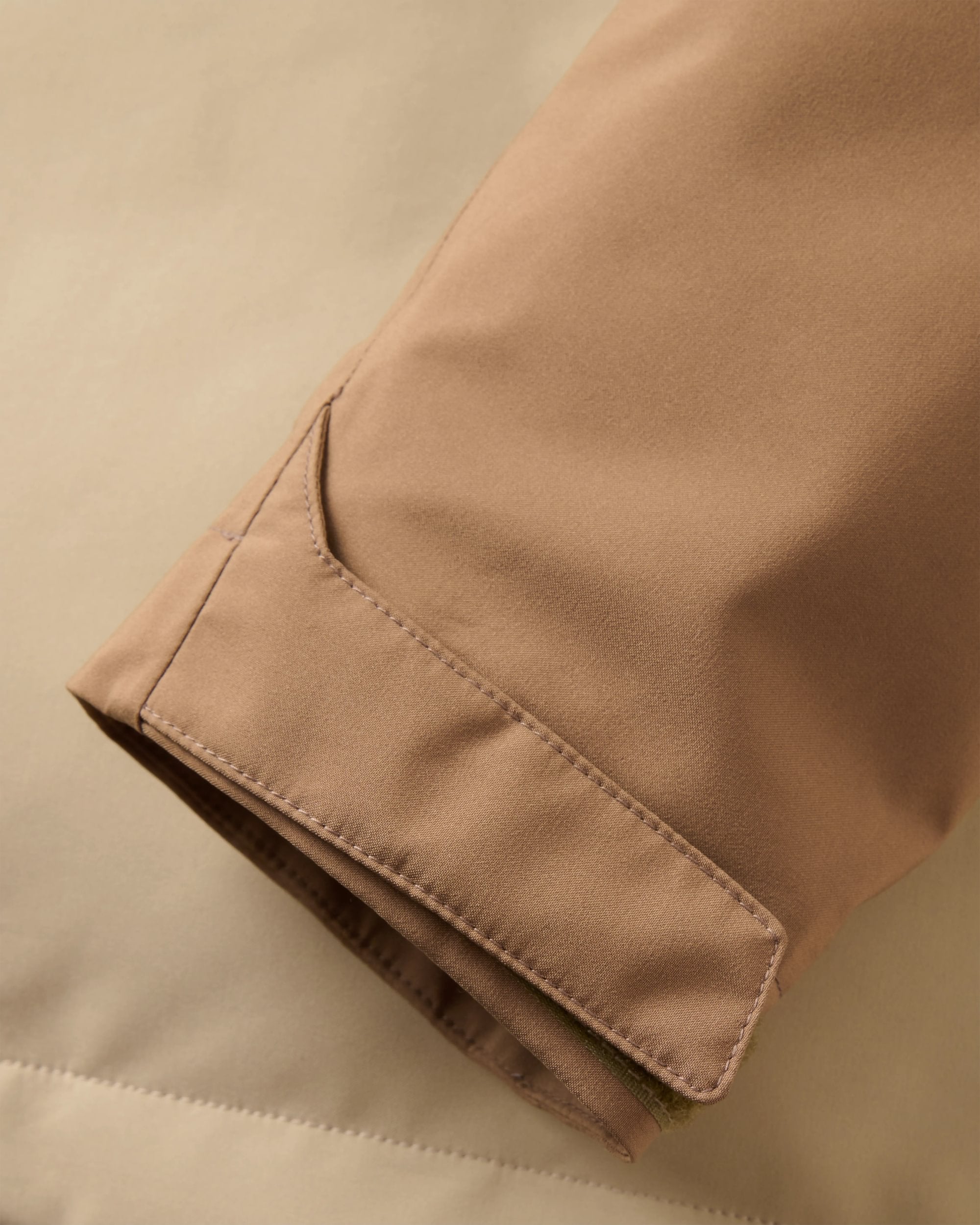 Skyline Recycled Waterproof Anorak - Caramel/Stone - Flatlay