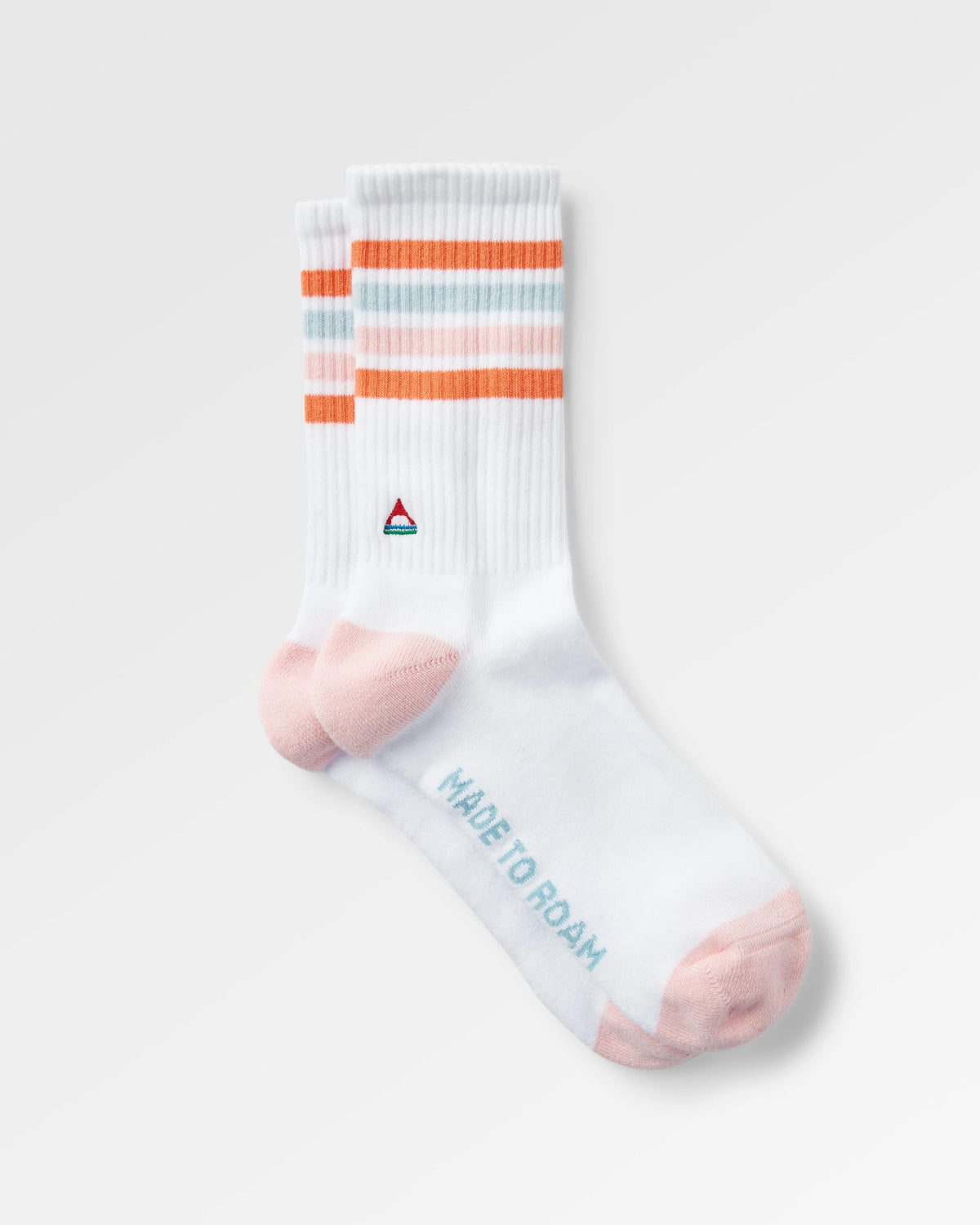 Organic Midweight Crew Socks White Greenlake