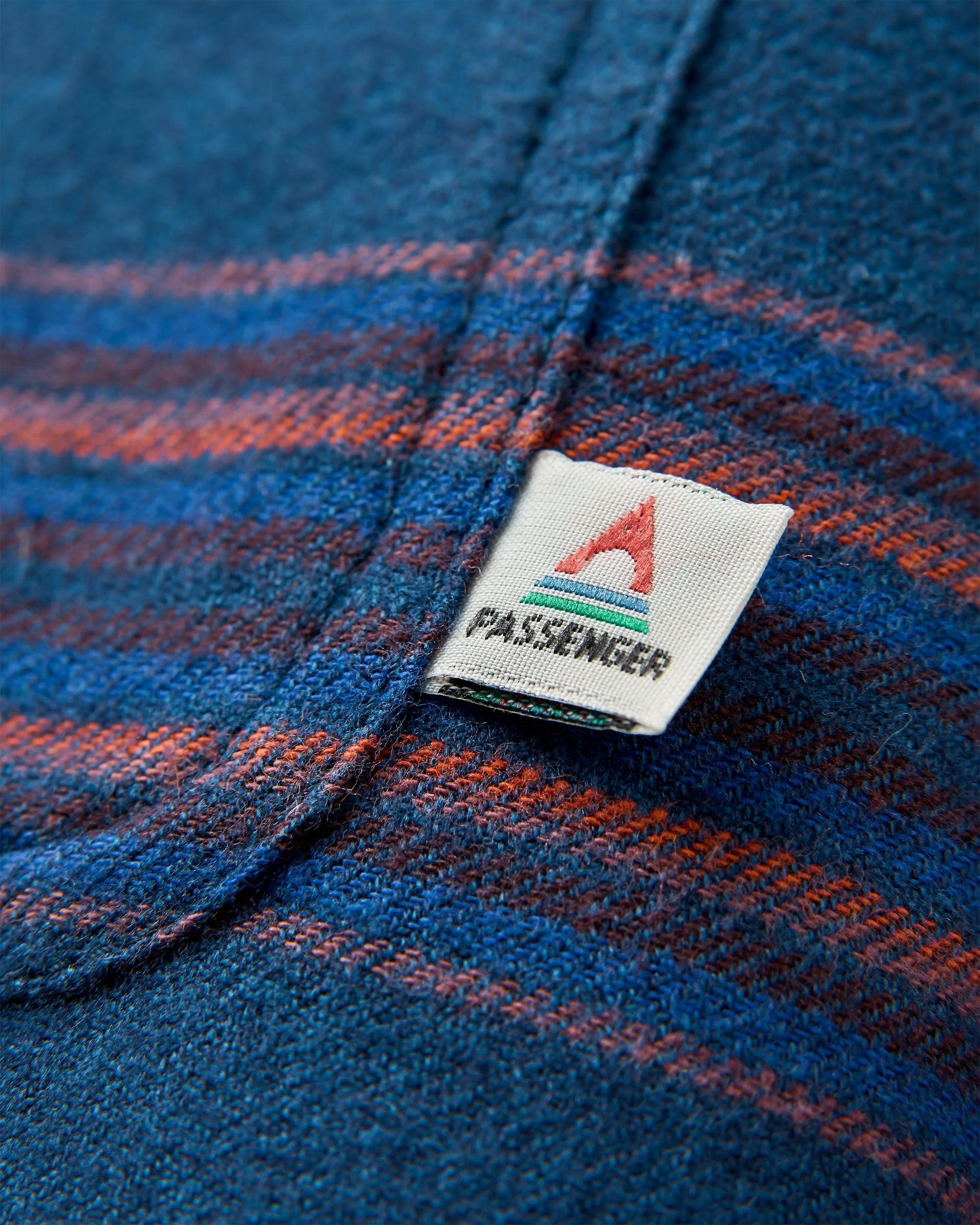 Backcountry Stripe Light Shirt - Rich Navy/Deep Plum Stripe - Flatlay
