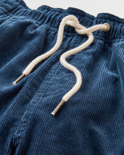 Drifter Cord Short - Rich Navy - Flatlay