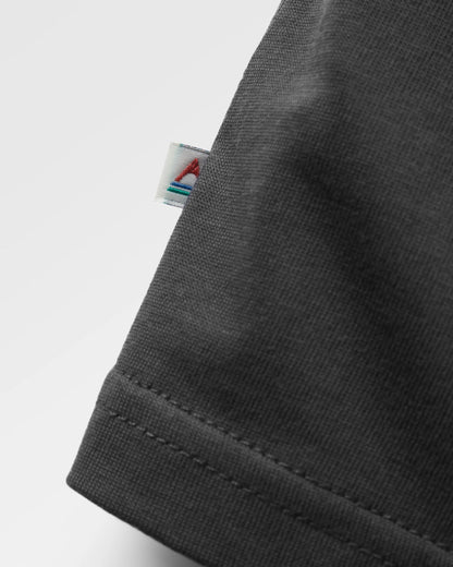 Waves & Trees Organic Cotton T-Shirt - Charcoal - Flatlay