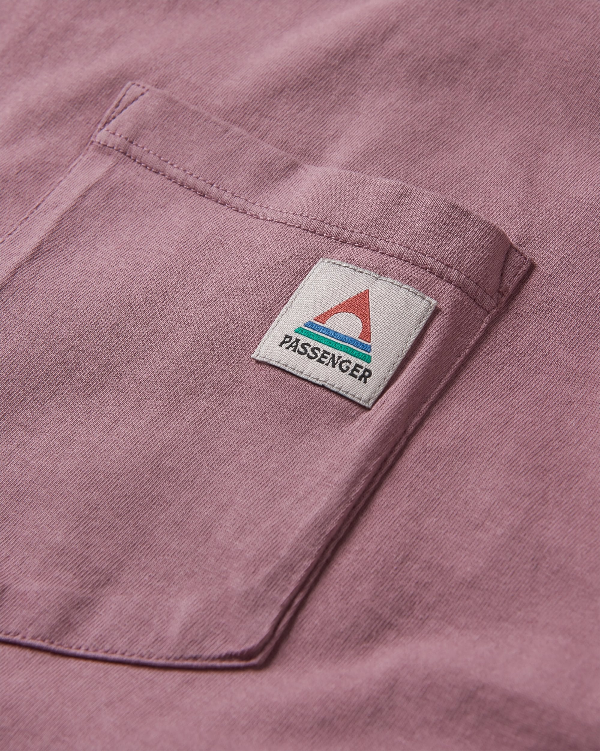 Heritage Recycled Relaxed Fit T-Shirt - Grape - Flatlay