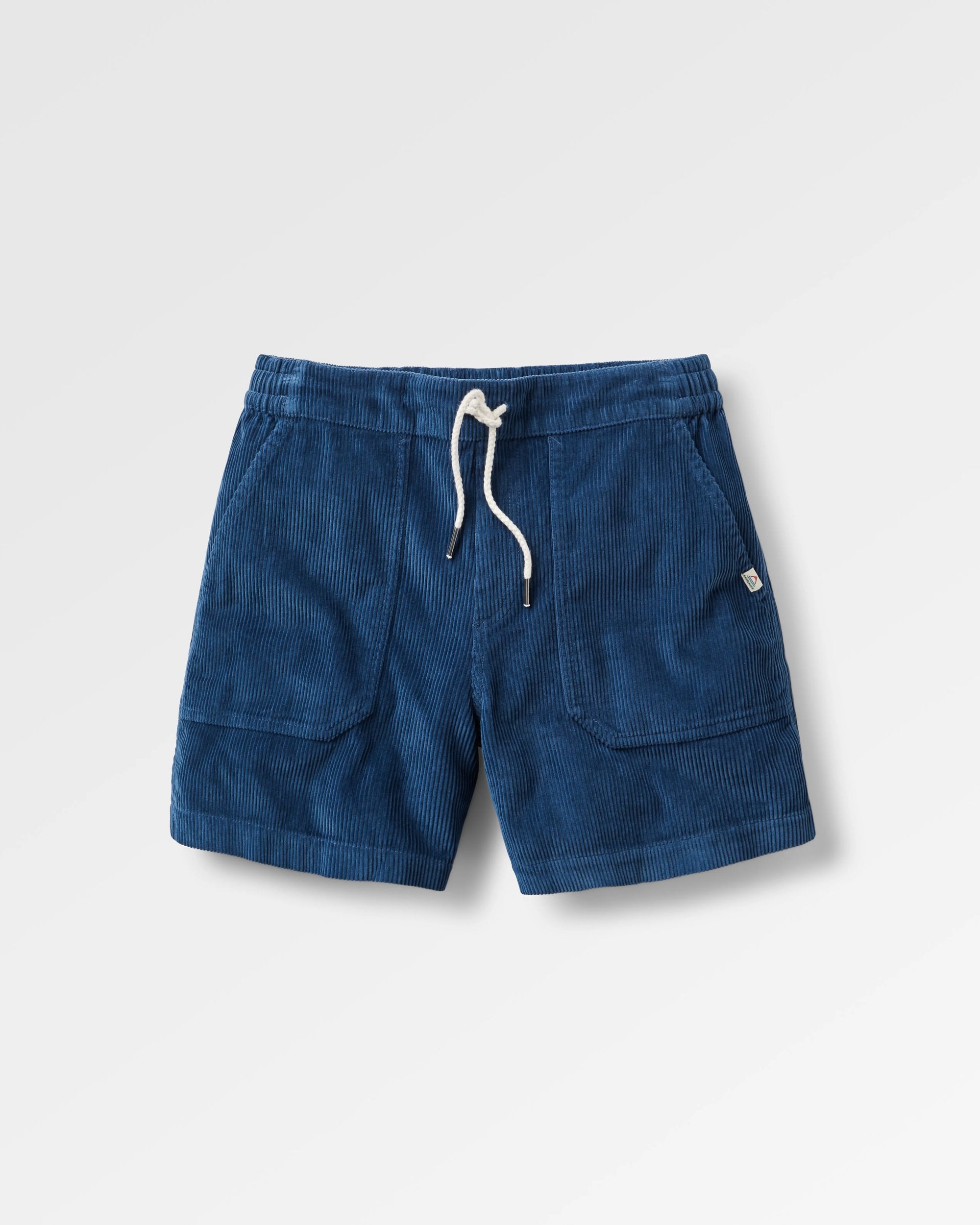 Avian Organic Cord Short - Dark Denim - Flatlay