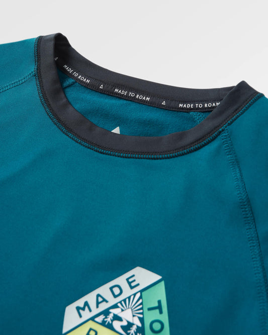Lakeside Recycled Active T-Shirt - Tidal Blue