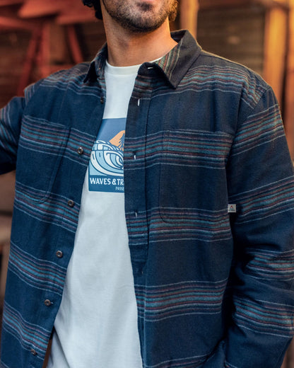 Backcountry Stripe Shirt - Black Stripe - Lifestyle