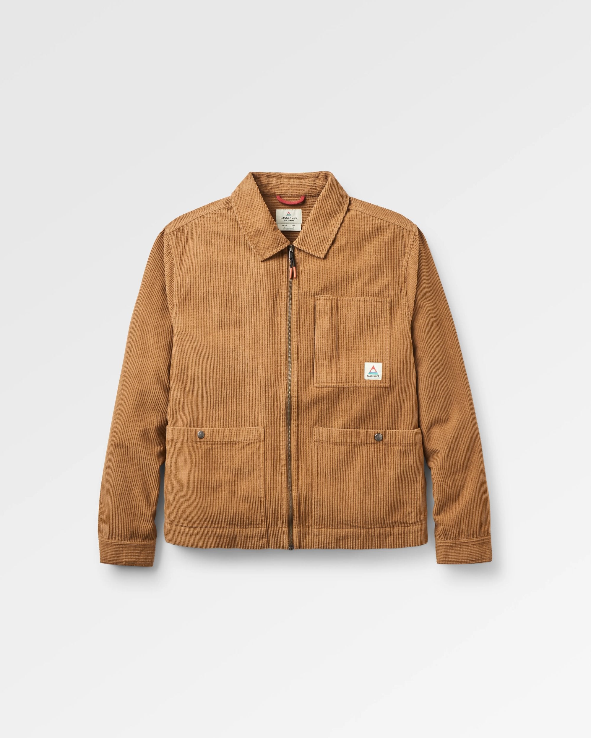 Harvest Organic Cotton Cord Overshirt Caramel Brown – Passenger