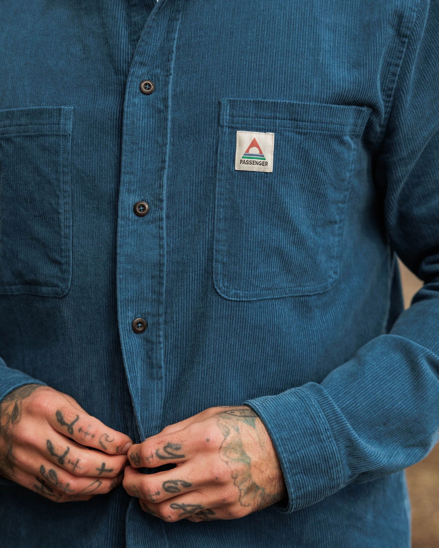 Backcountry Cord Shirt Blue Steel Passenger
