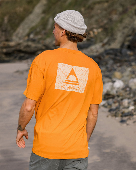 Male_Purpose Recycled Relaxed Fit T-Shirt - Sunrise Orange