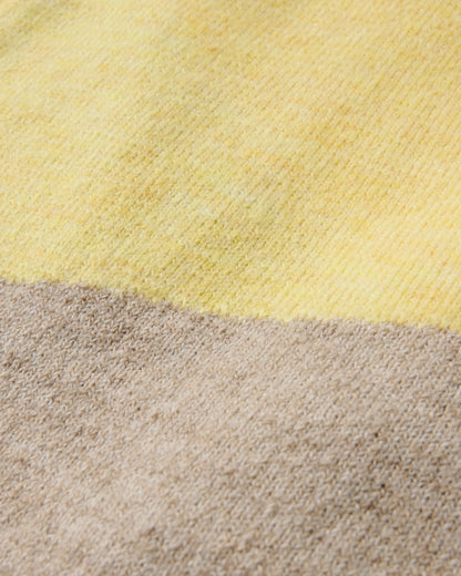 Scenic 'Light' Long Knitted Cardigan - Scenic Yellow - Flatlay