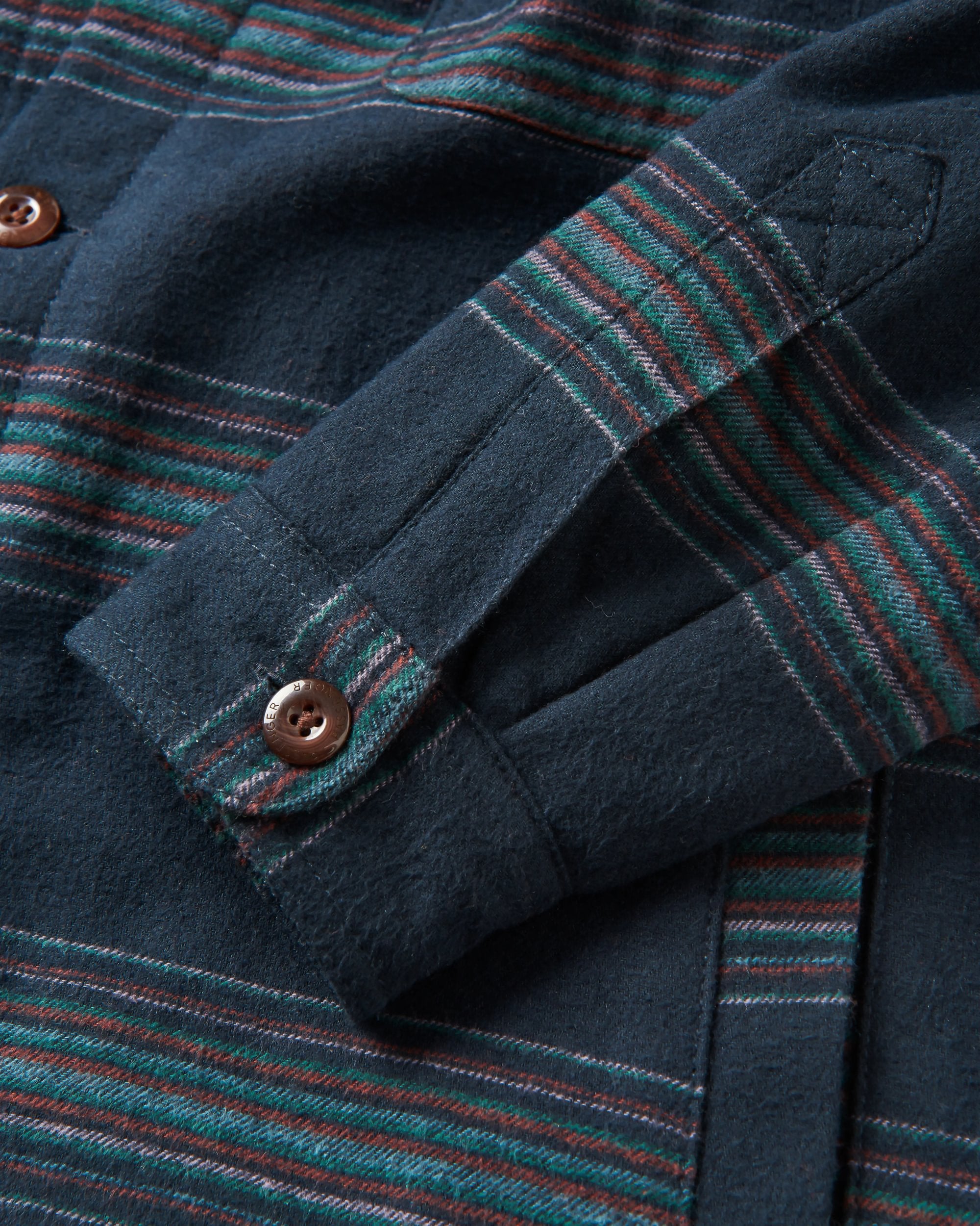 Sherwood Check Hooded Overshirt Black Stripe – Passenger