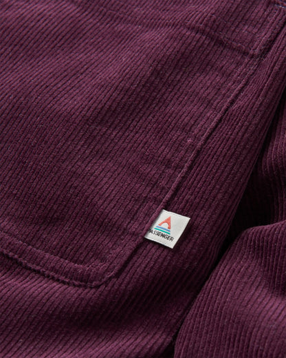 Backcountry Cord Shirt - Deep Plum - Flatlay