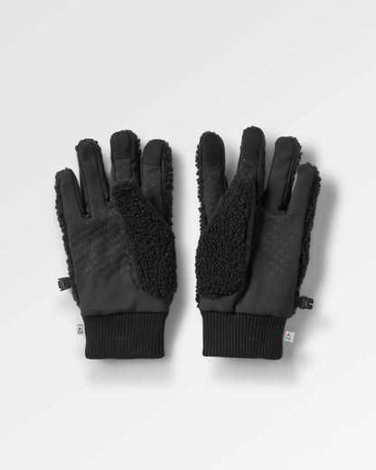 Snowfall 2.0 Recycled Sherpa Gloves - Black - Flatlay