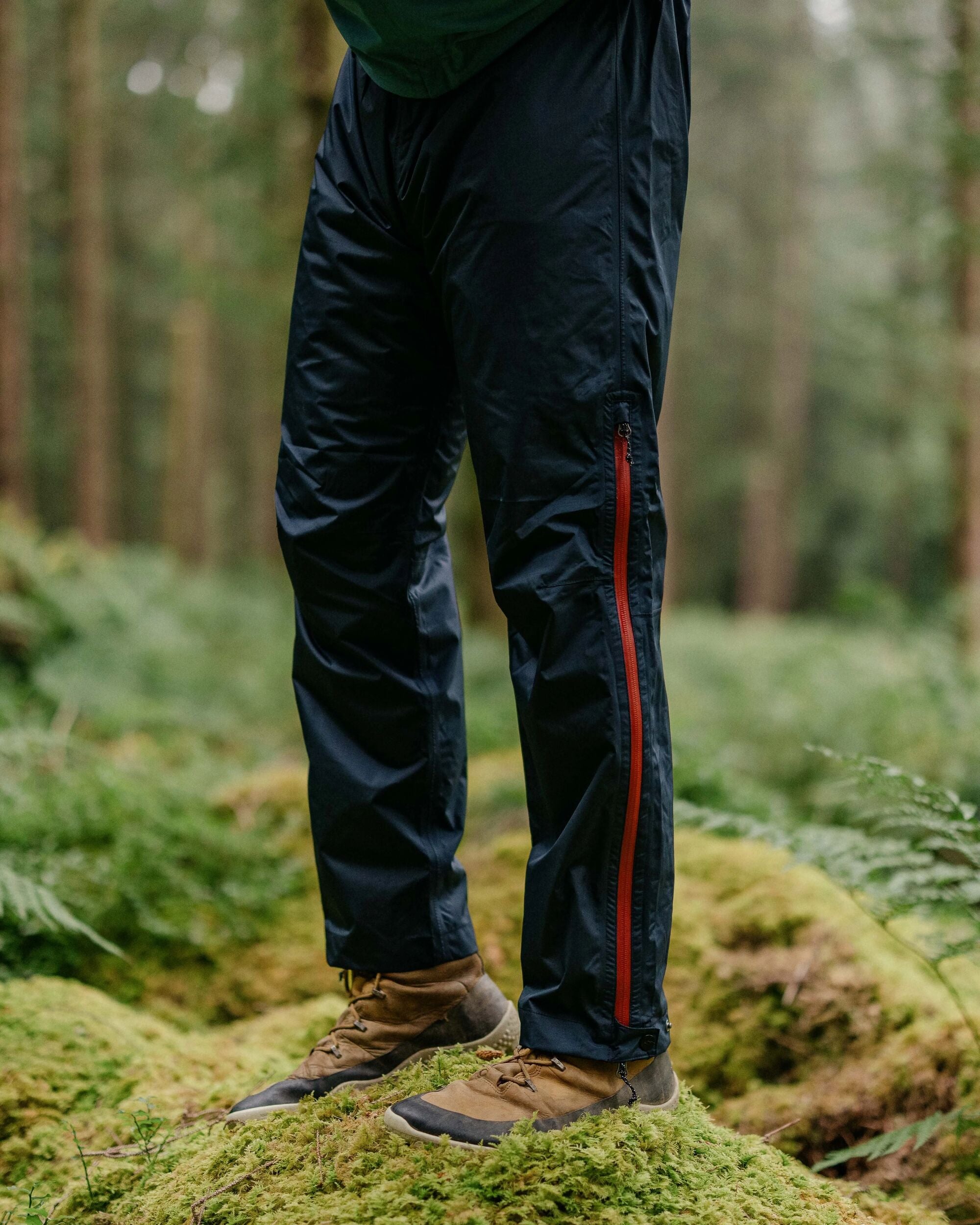 Droplet Recycled Waterproof Trouser - Deep Navy - Lifestyle