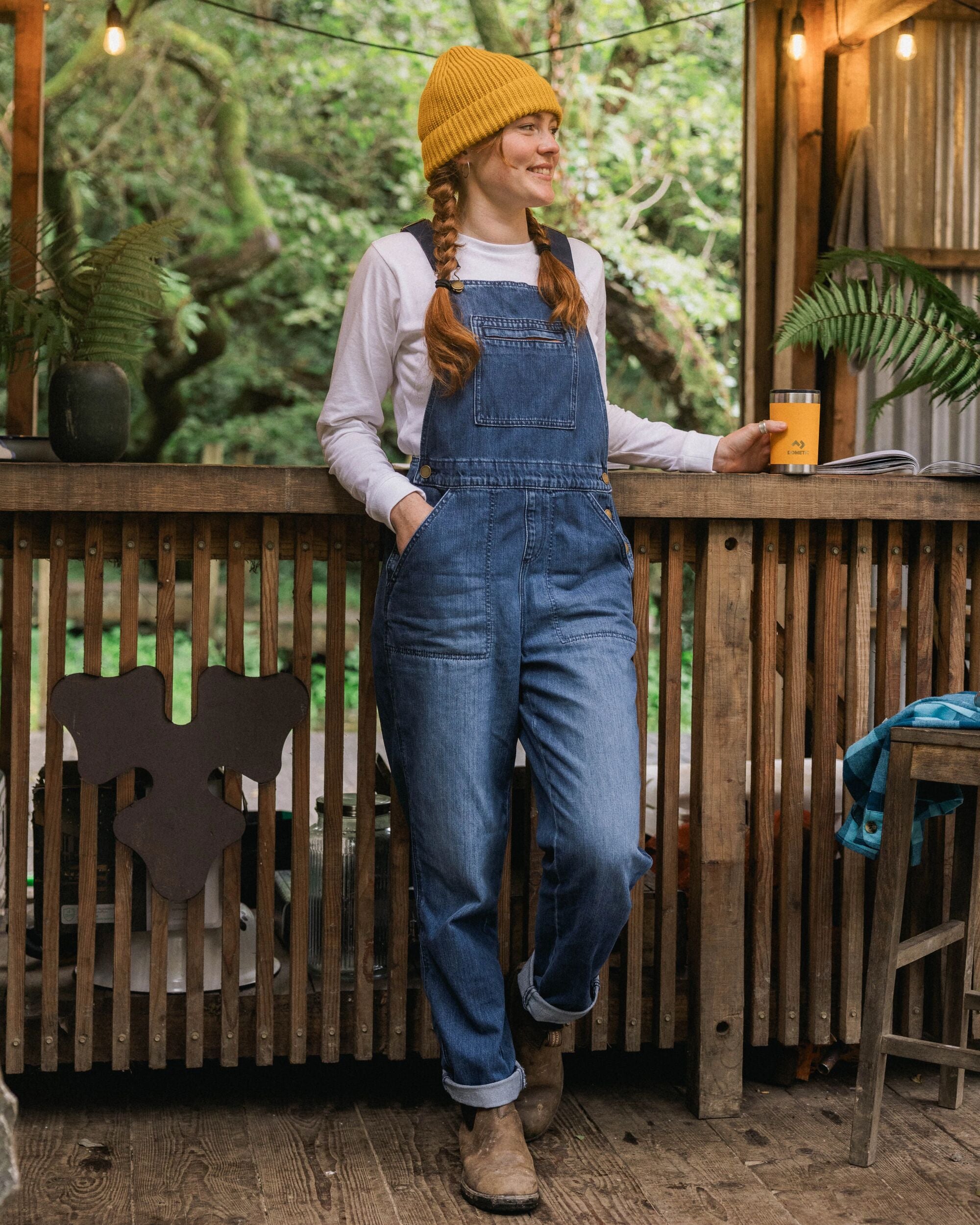Shuffle Denim Dungarees - Denim Blue - Lifestyle