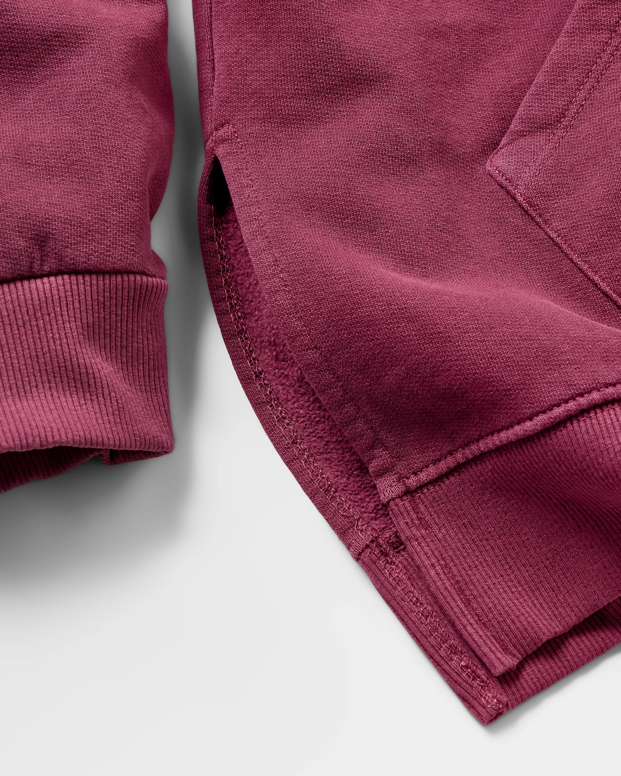 Love The Wild Hoodie - Wine - Flatlay