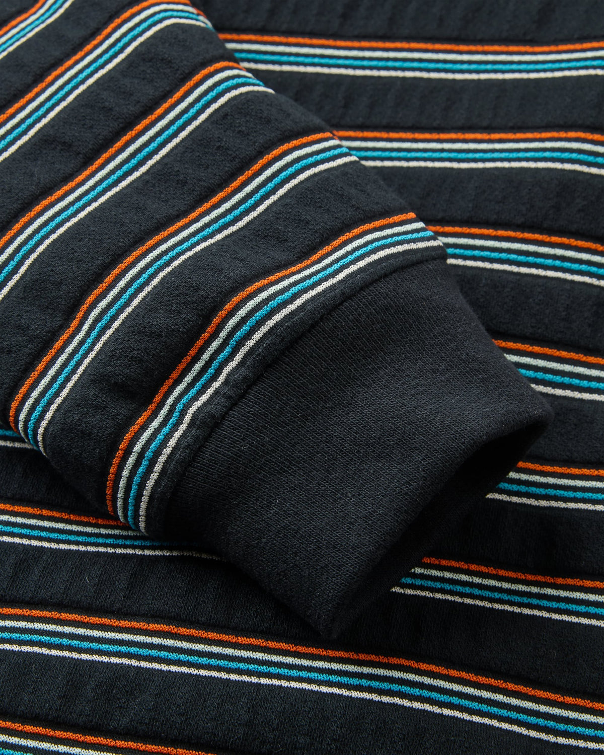 Retro Stripe LS T-Shirt - Black - Flatlay
