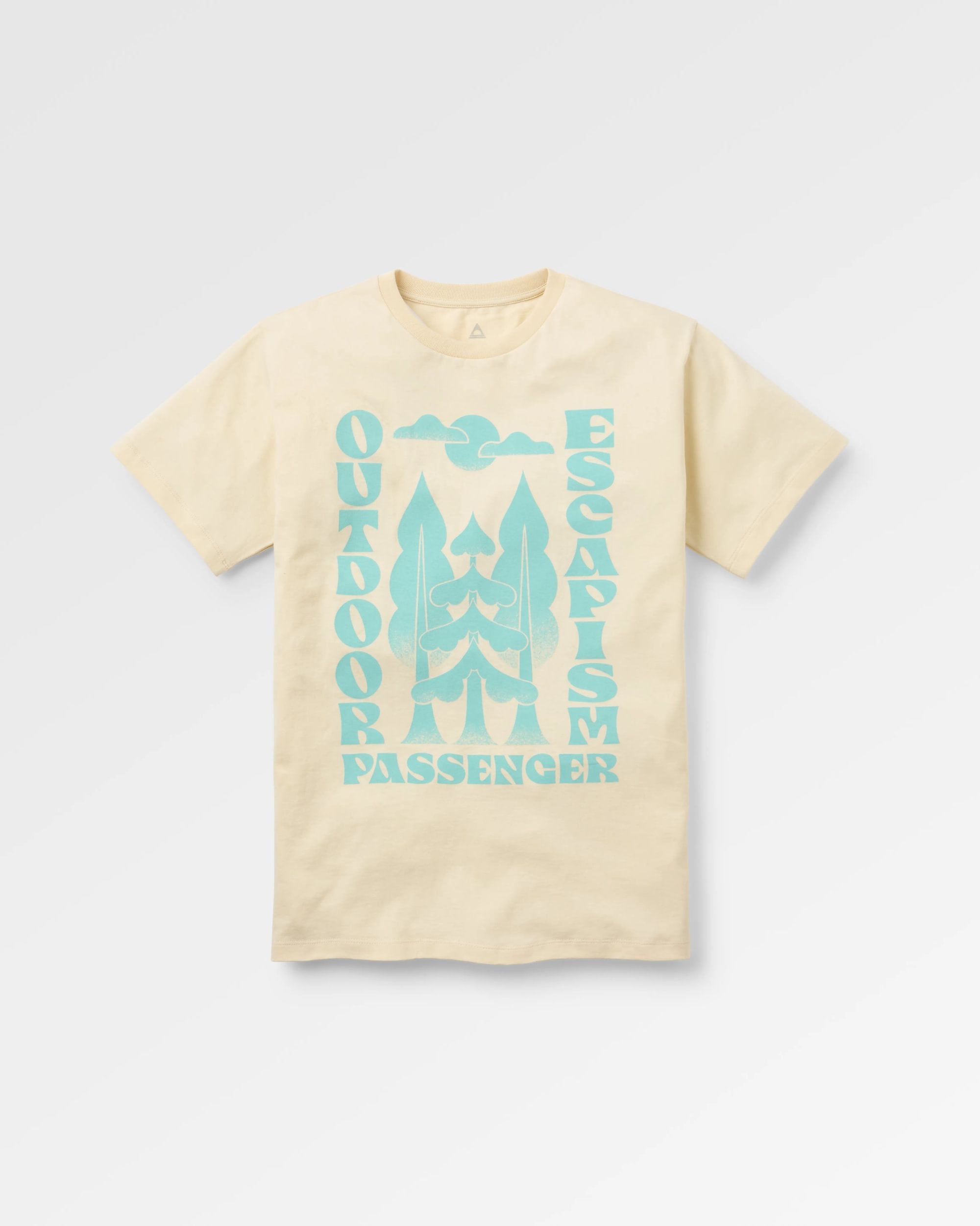 Tall Pines Women's Recycled Cotton T-shirt - Birch - Flatlay