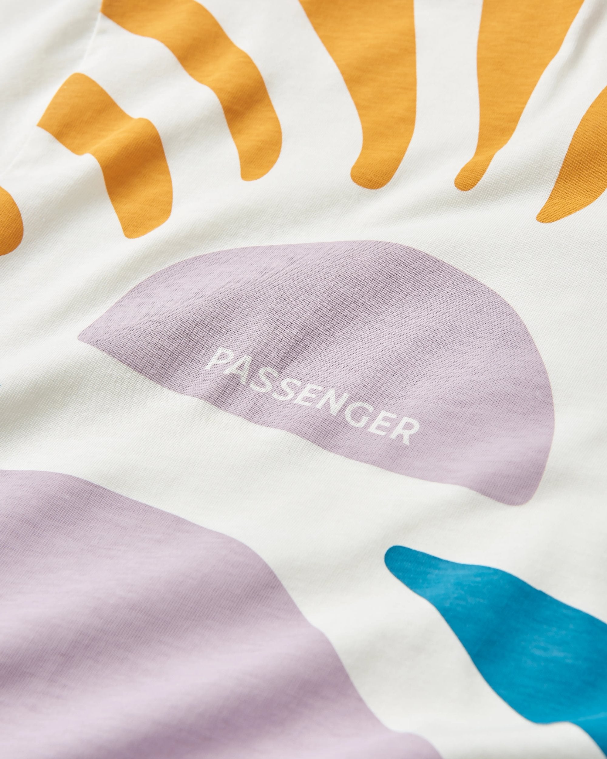 Sunsets Organic Cotton T-Shirt - Marshmallow - Flatlay