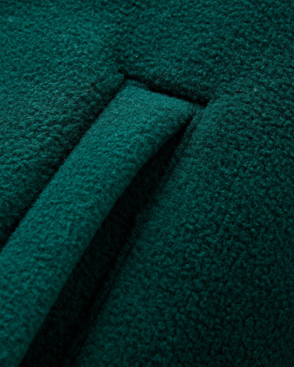 Nestling Sherpa Hooded Fleece - Grey Dawn/Rain Forest - Flatlay