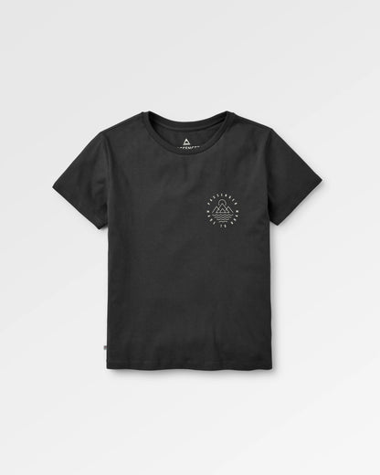 Remote Recycled Cotton T-Shirt - Black - Flatlay