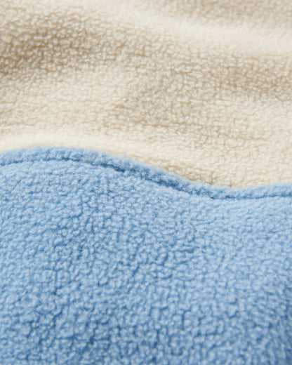 Caspian Recycled Polar Fleece - Faded Denim - Flatlay