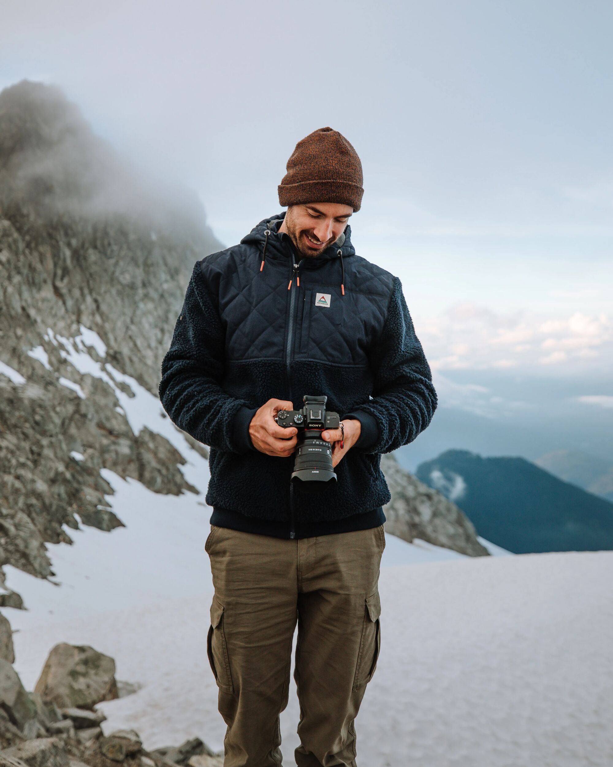 Adventure Recycled Deep-Pile Sherpa Fleece - Rich Navy - Lifestyle