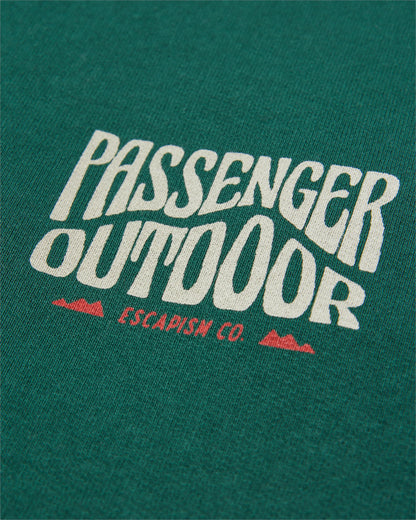 Yuca Recycled Cotton Sweatshirt - Rain Forest - Flatlay