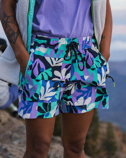 Way Out NetPlus® All Purpose Short - Mountain Foliage Purple - Lifestyle