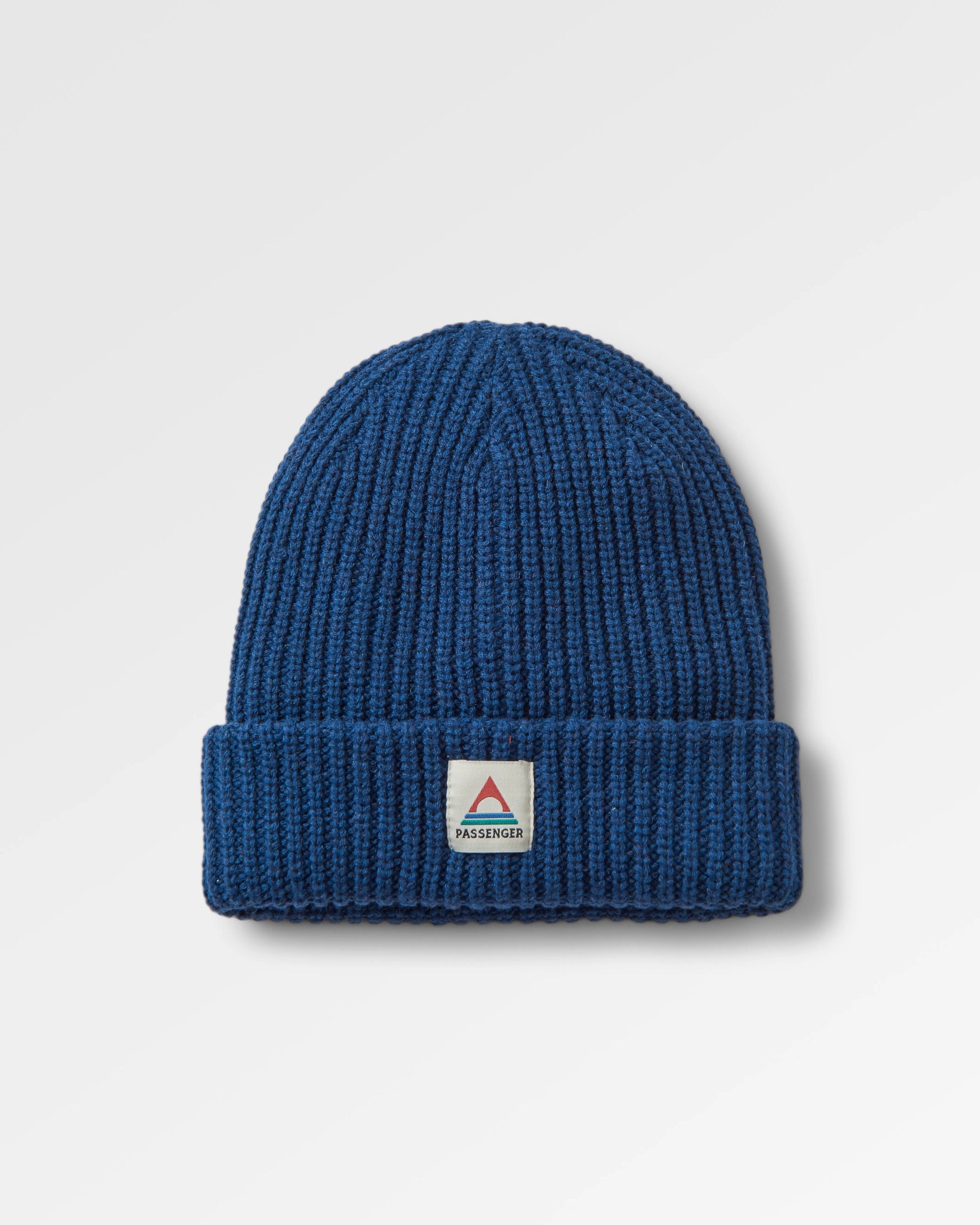 Beechwood Fleece Lined Recycled Beanie - Tidal Blue - Flatlay