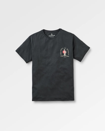 Explore T-shirt - Black - Flatlay