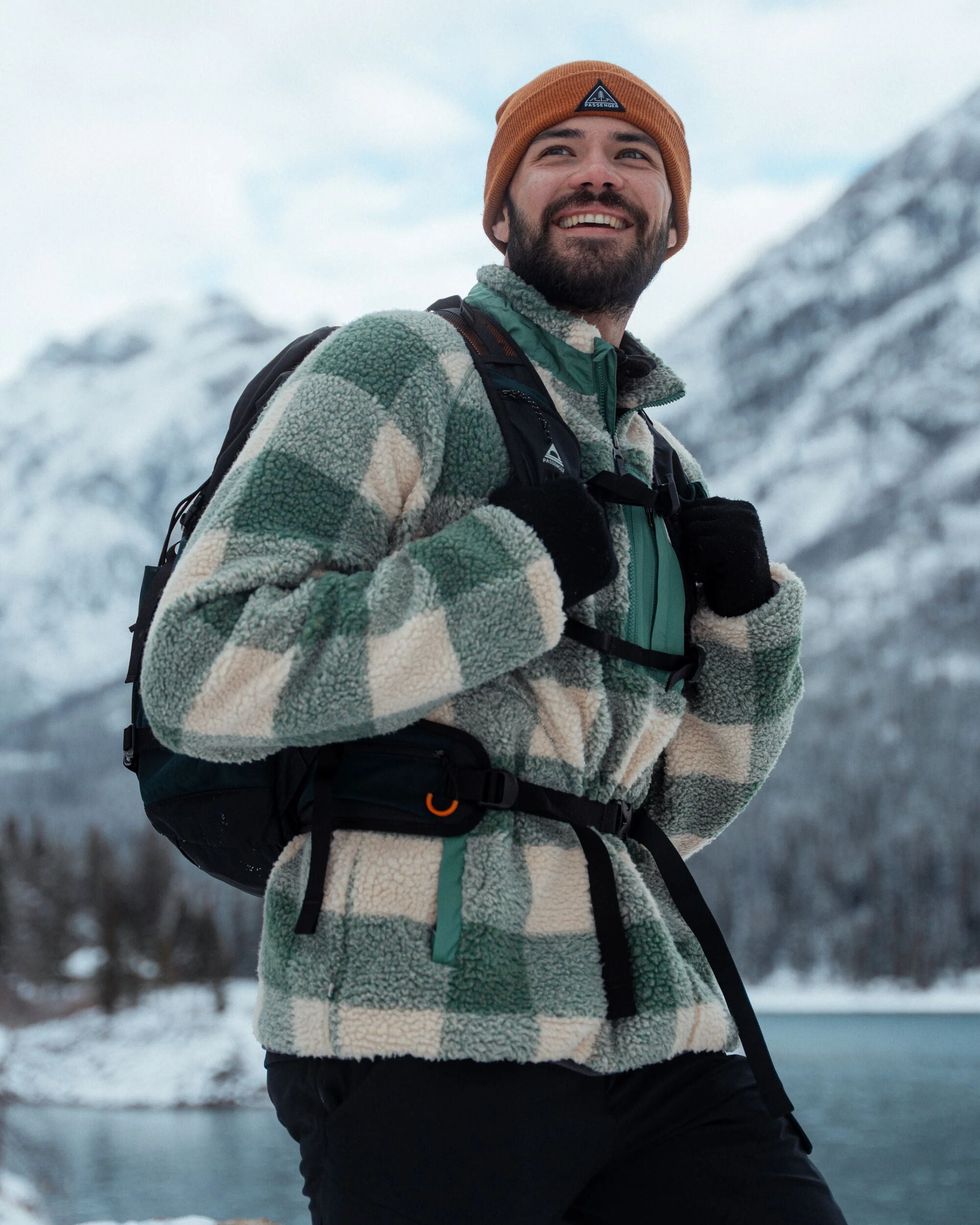 Offroad Sherpa 1/2 Zip Fleece Dark Forest Check – Passenger