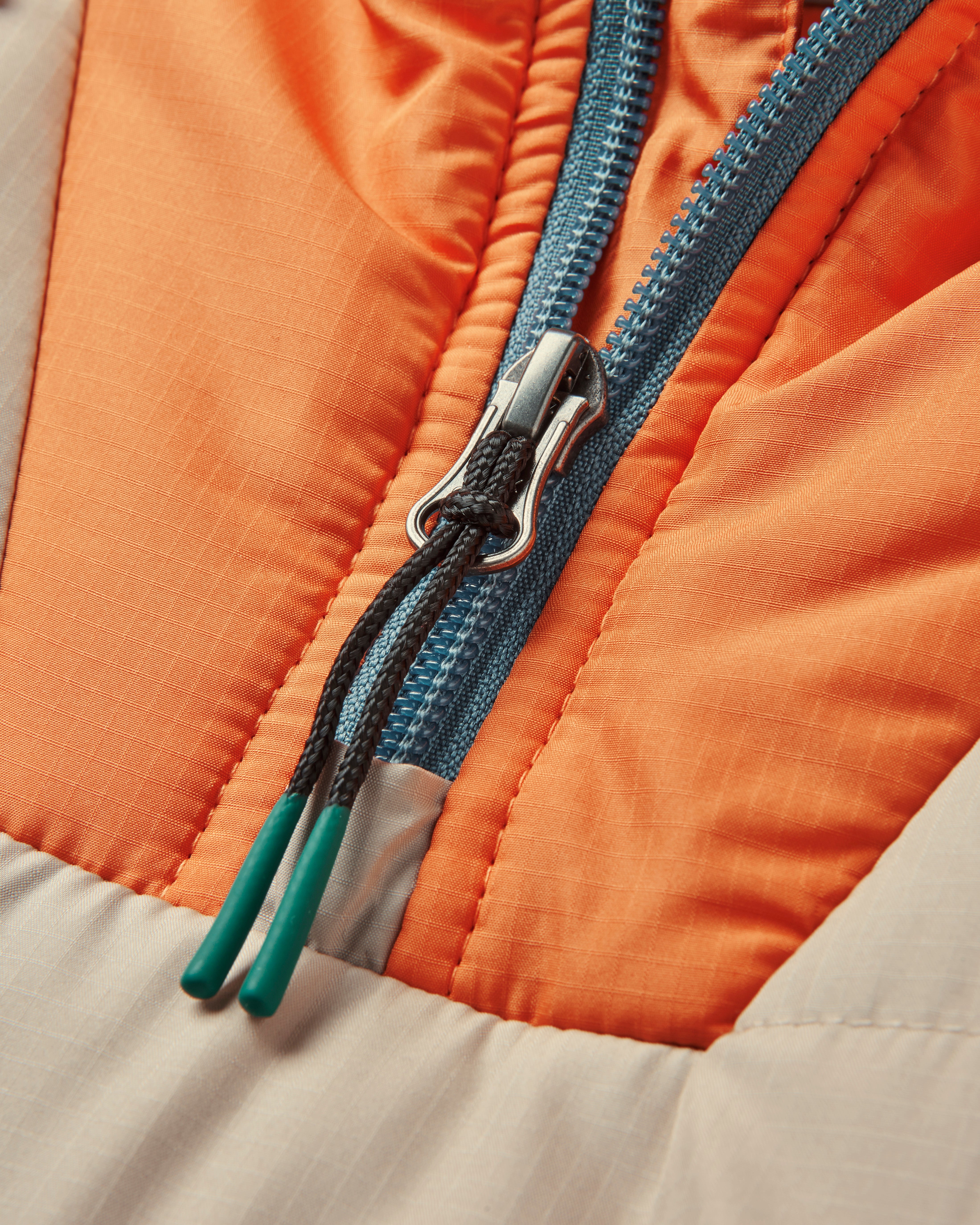 Ocean Recycled Insulated 1/2 Zip Jacket - Feather - Flatlay