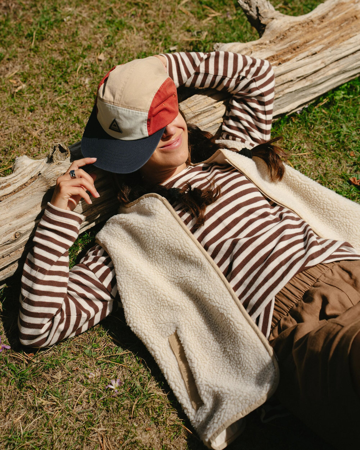 Panorama Striped LS T-Shirt - Chestnut - IGC