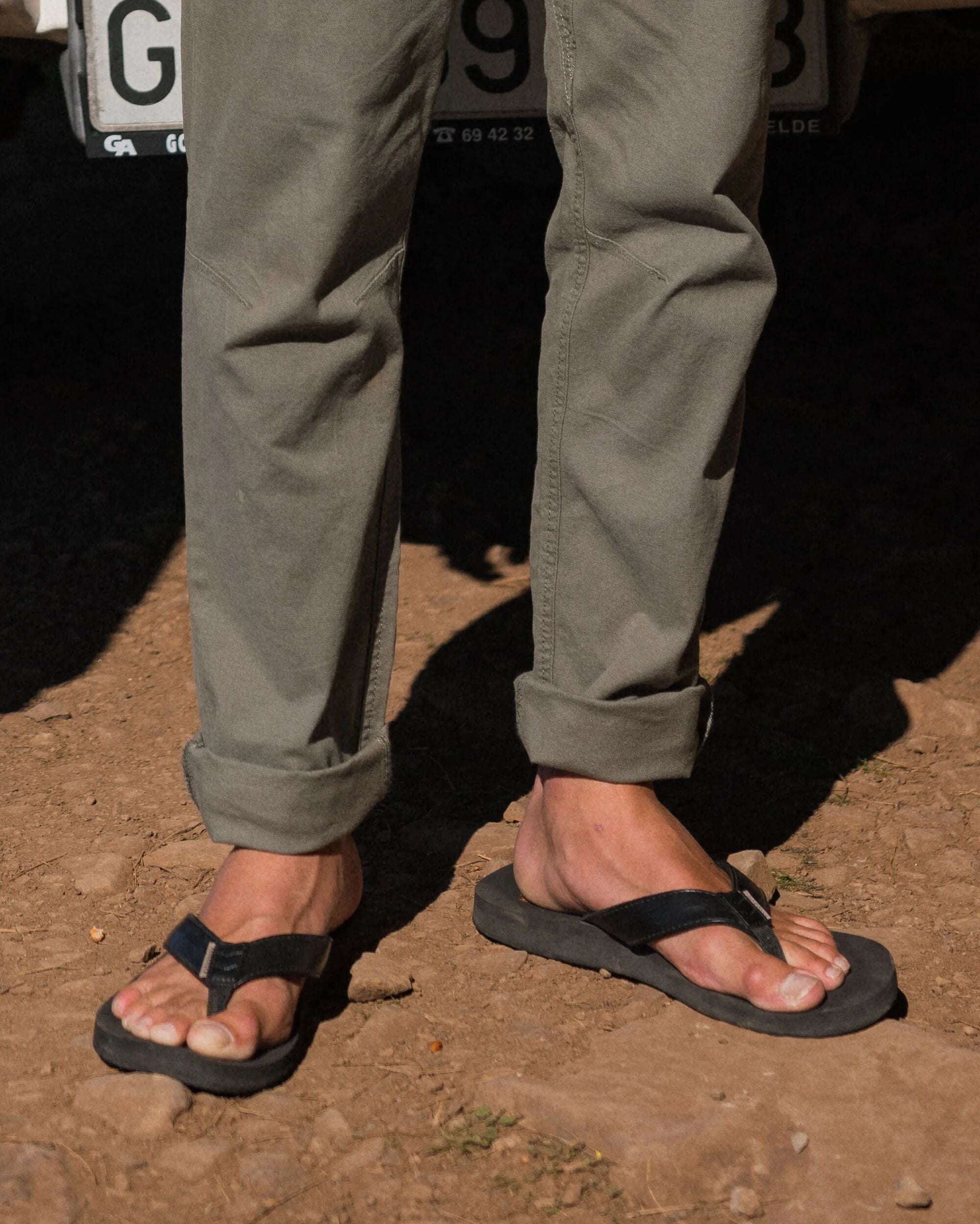 Santos Flip Flop - Black - Lifestyle