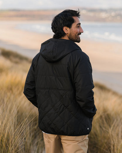 Dylan Recycled Insulated Full Zip Jacket - Black - Lifestyle