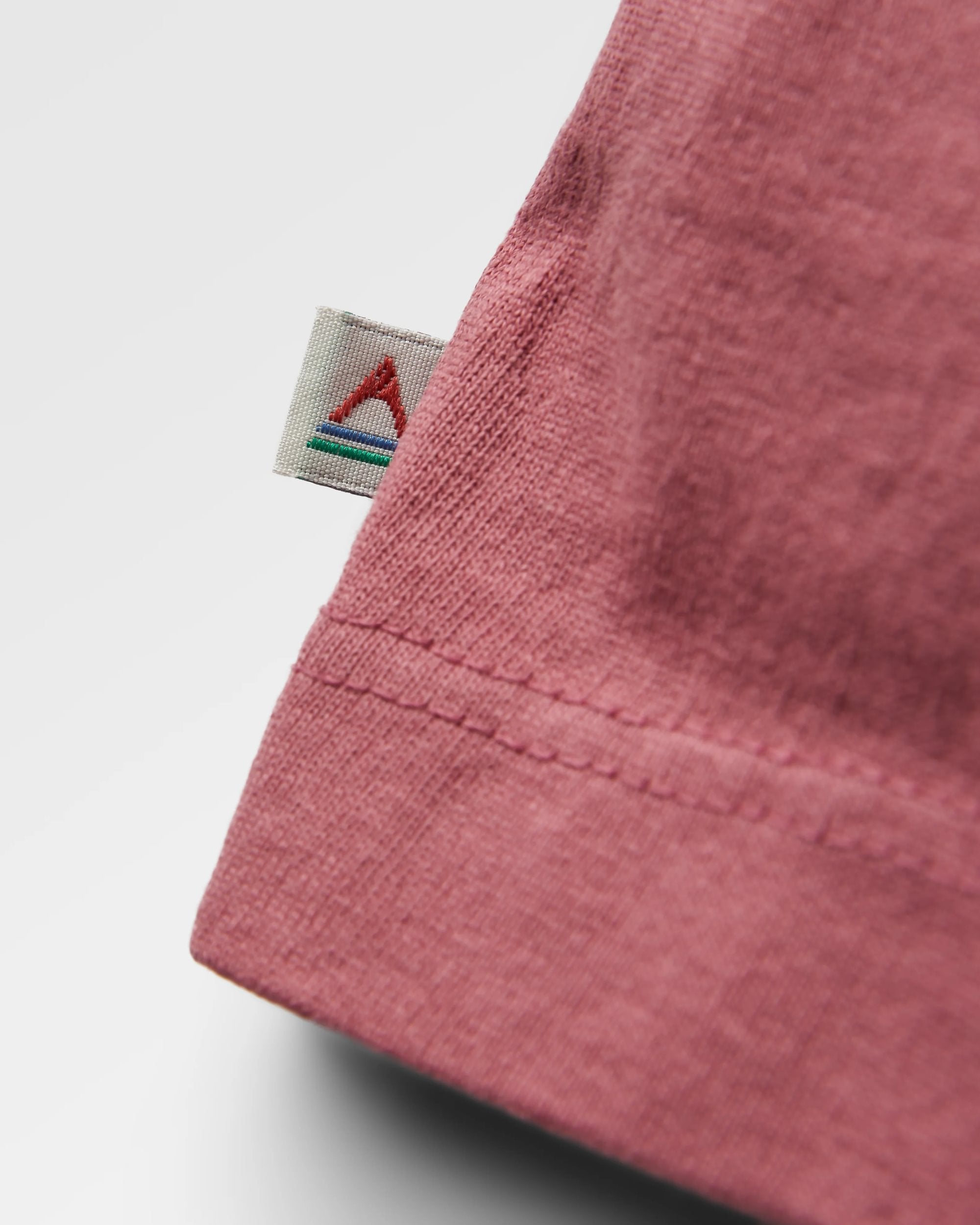 Heritage Recycled Relaxed Fit LS T-Shirt - Mauve Dusk - Flatlay