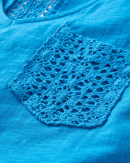 Rivergate Recycled Cotton Dress - Bluejay - Flatlay