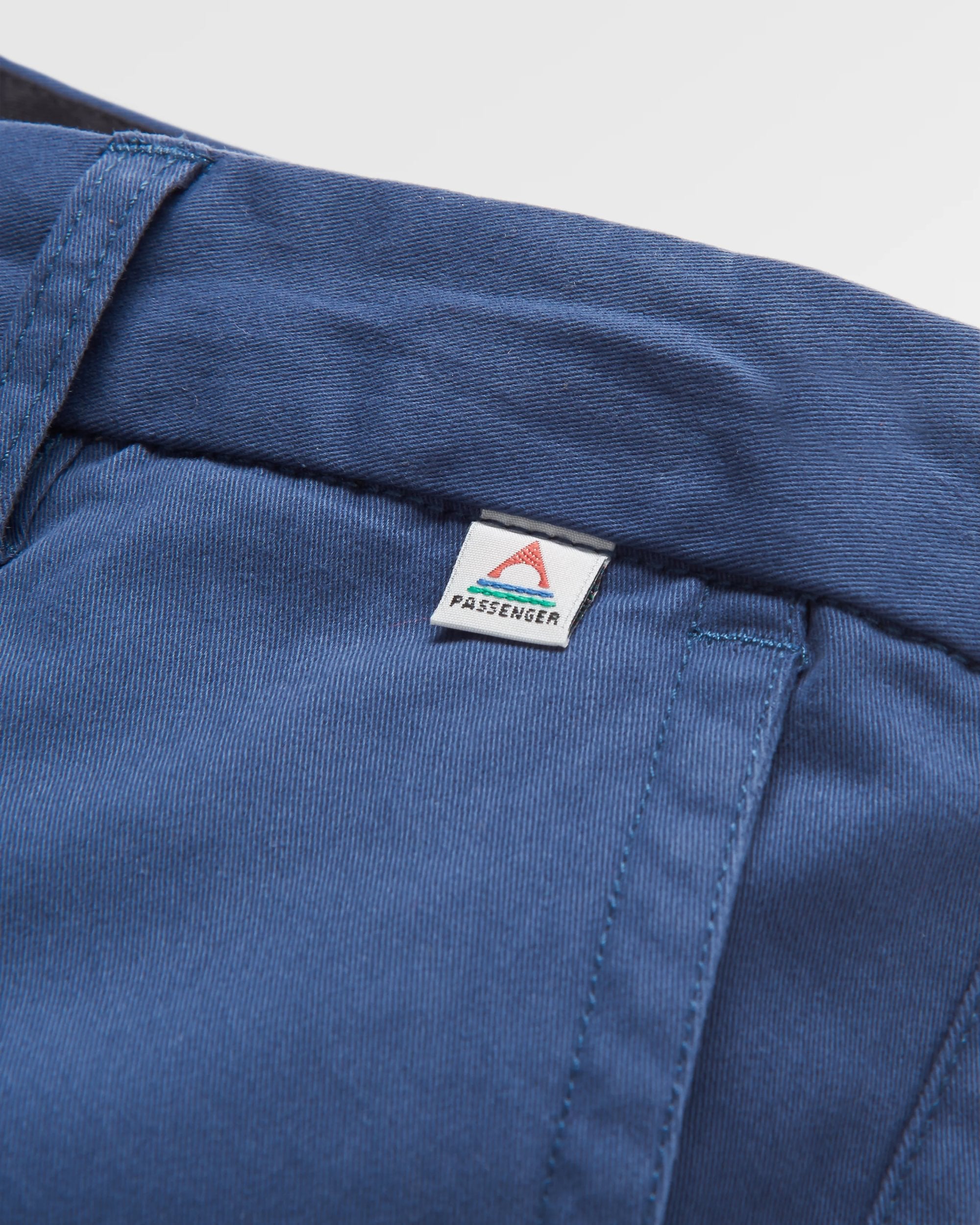 365 Organic Cotton Trouser - Dark Denim - Flatlay