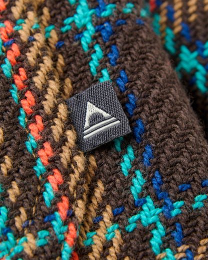 Island Heavy Twill Shirt - Caramel/Espresso Check - Flatlay