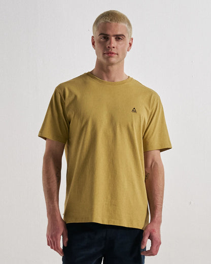 Classic Logo Organic Cotton T-Shirt - Warm Beige - Studio Model