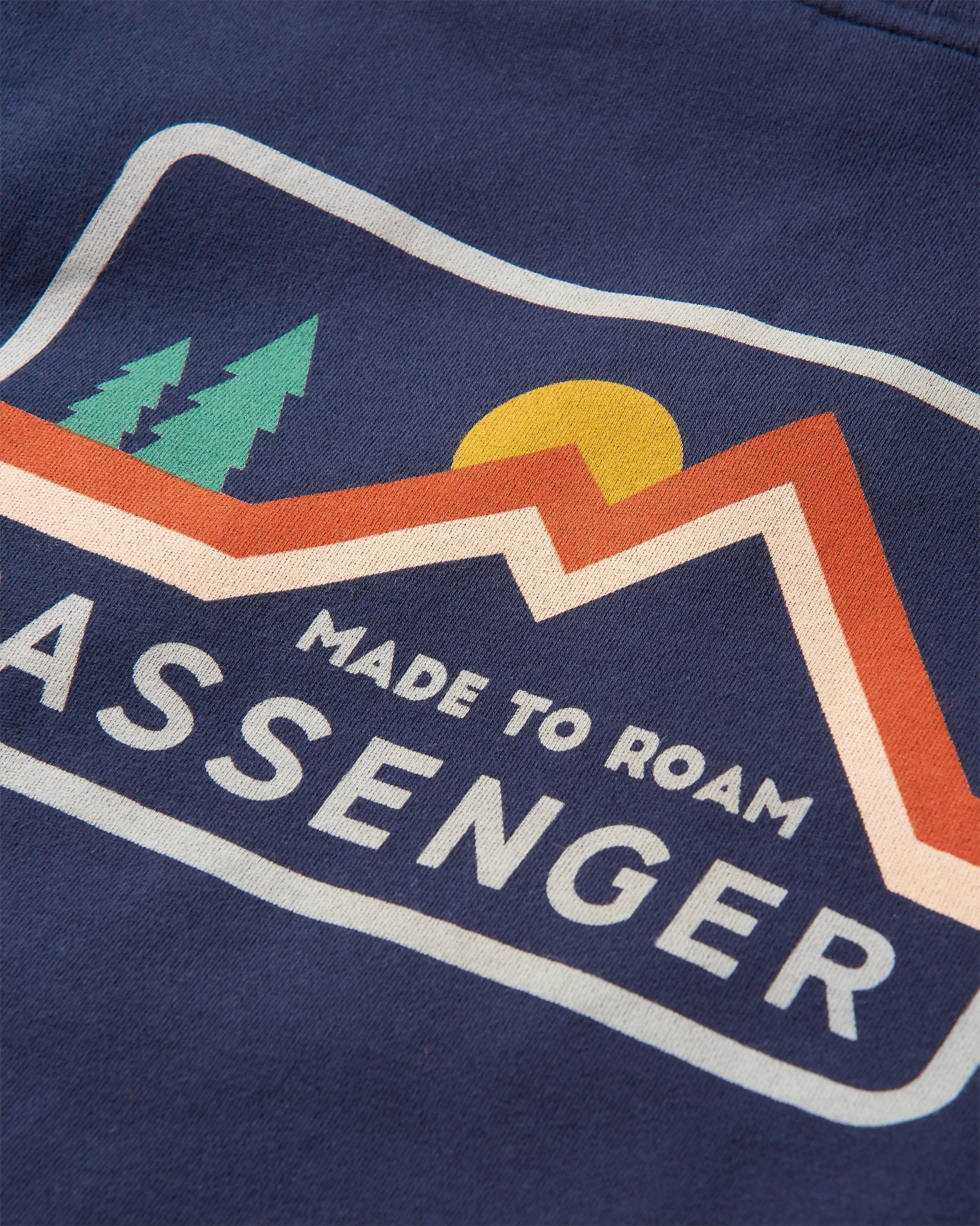 Made To Roam Recycled Hoodie - Deep Navy - Flatlay