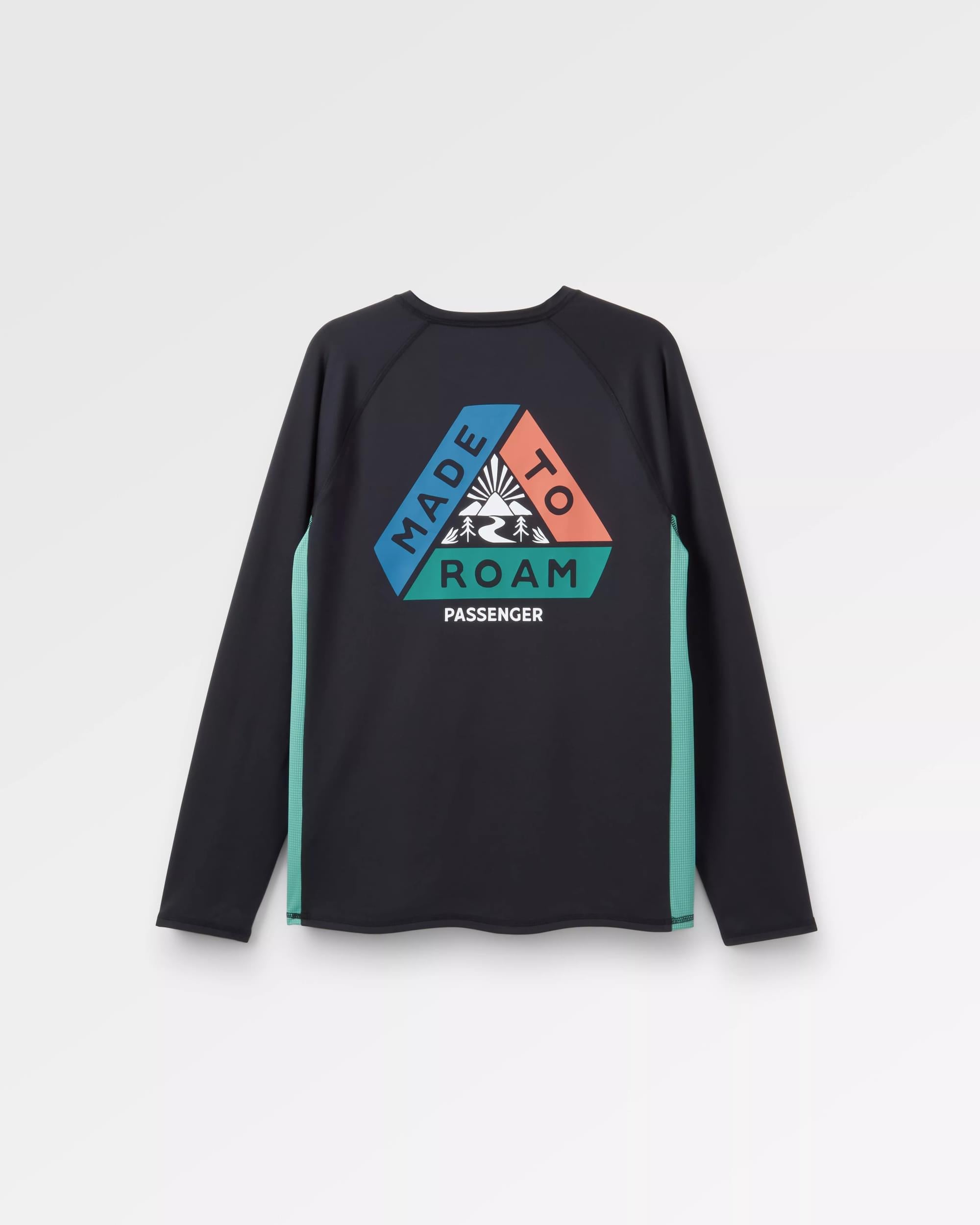 Range Recycled Active LS T-shirt - Black - Flatlay