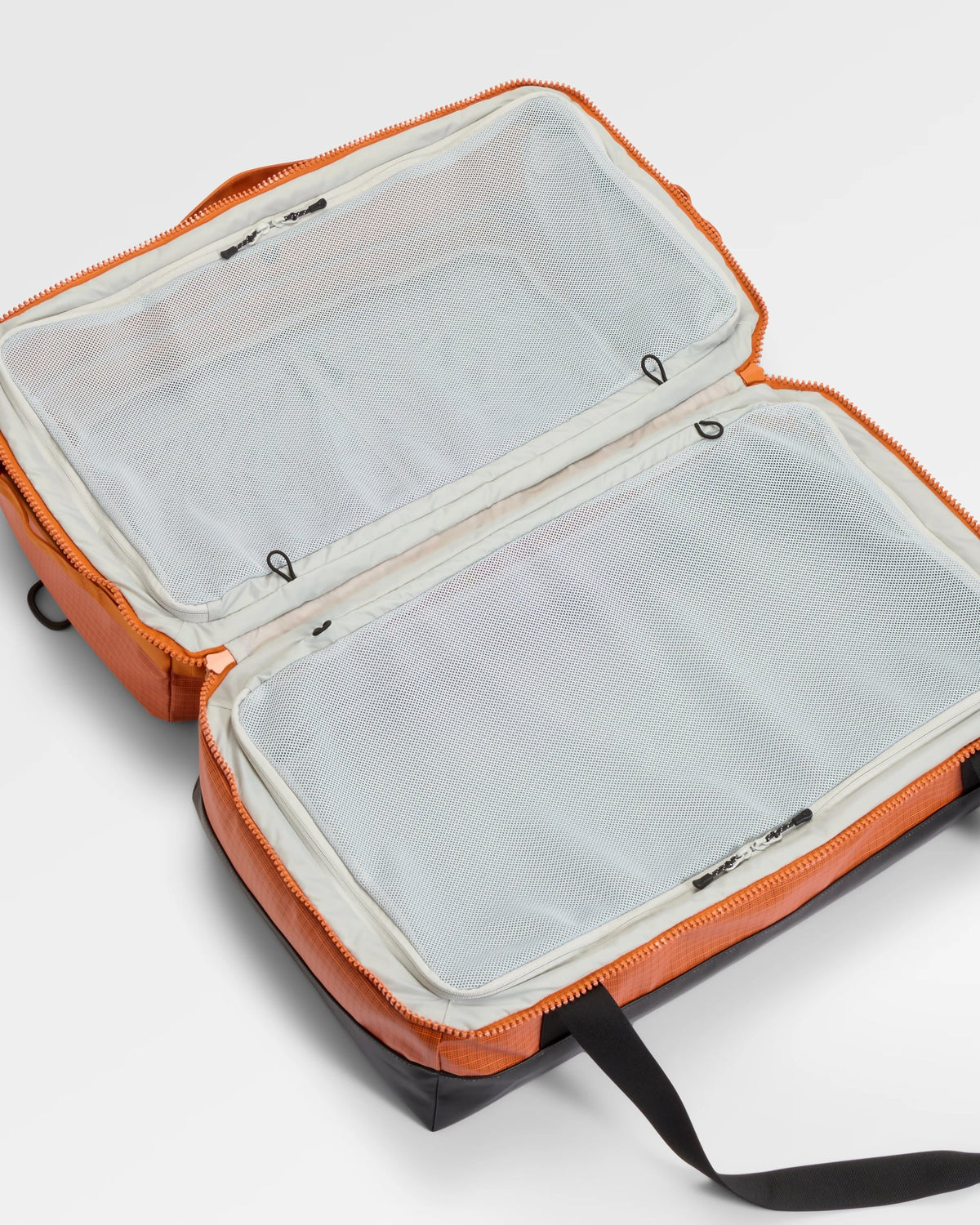 Roamer 60L Split Duffel Bag - Sunrise Orange - Flatlay
