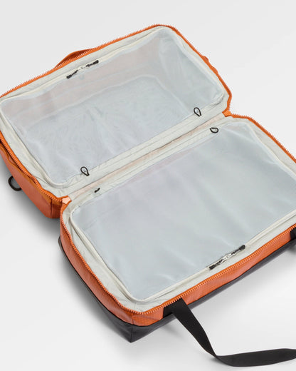 Roamer 60L Split Duffel Bag - Sunrise Orange - Flatlay