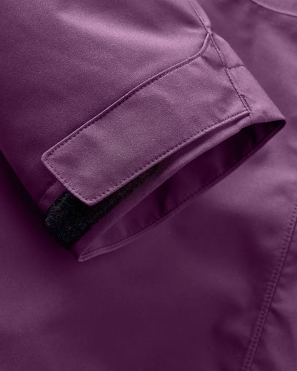 Breckenridge Recycled Waterproof 3 In 1 Jacket - Deep Plum - Flatlay