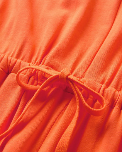 Aria Jumpsuit - Ember Orange - Flatlay