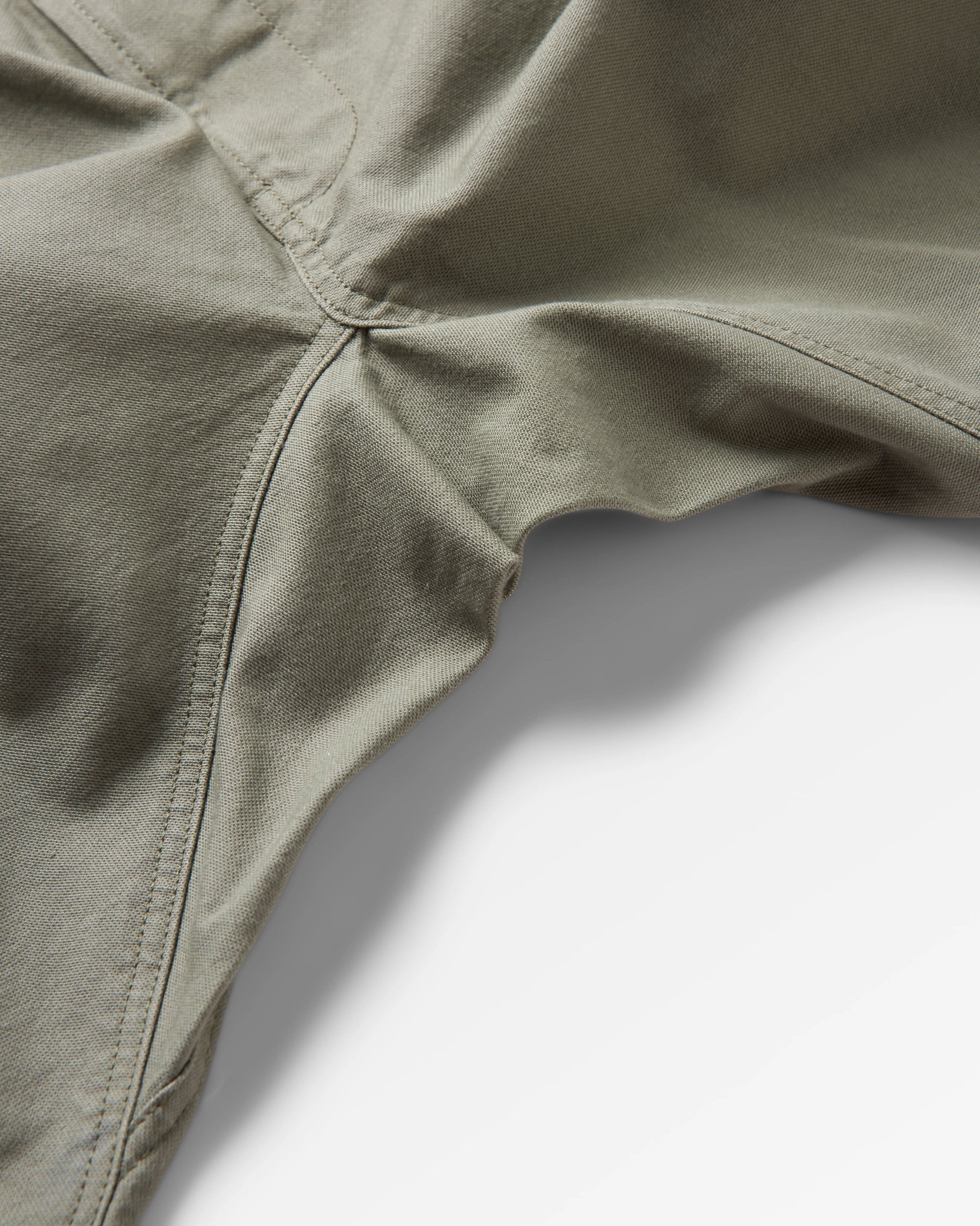 Adventurer Organic Canvas Trouser - Dusty Olive - Flatlay