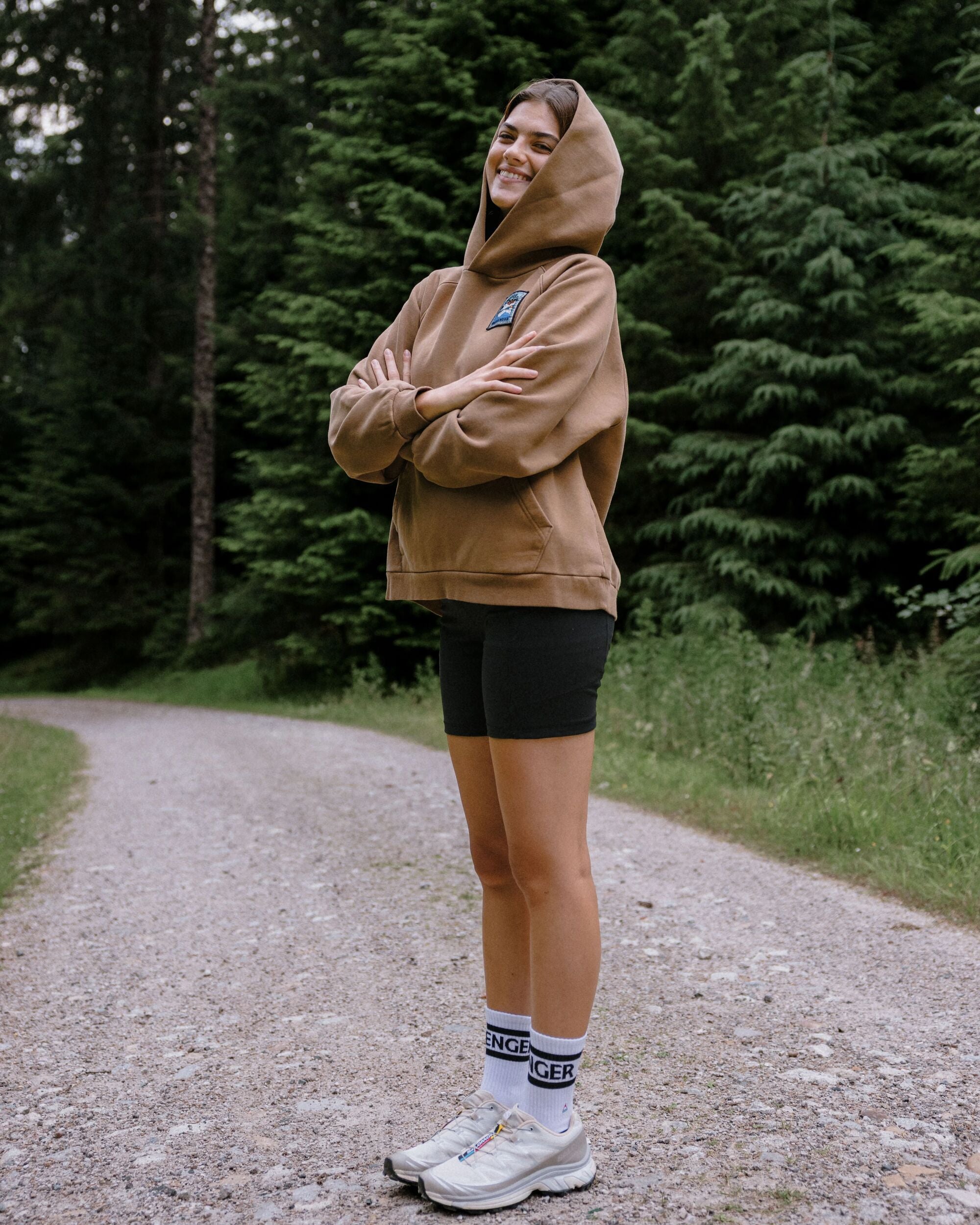 Downtime Heavyweight Hoodie - Caramel Brown - Lifestyle